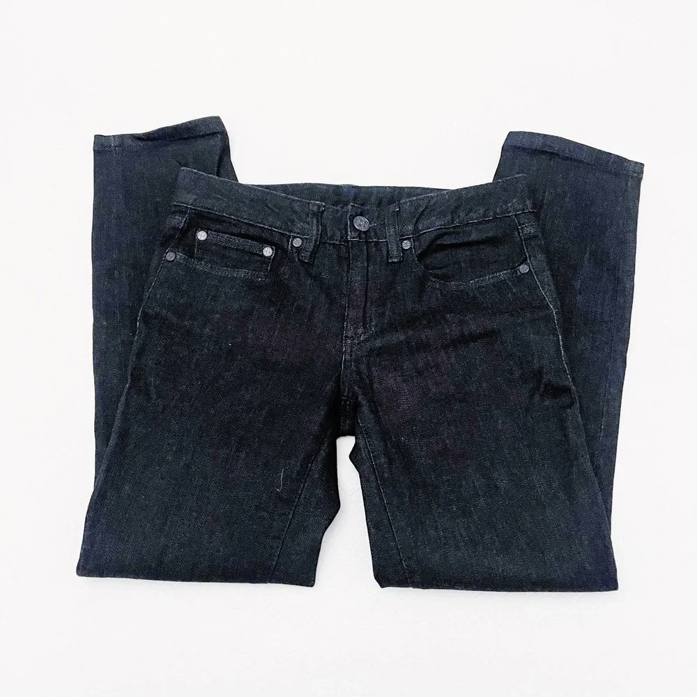 Tory Burch Cropped Skinny Jeans Dark Denim SZ25